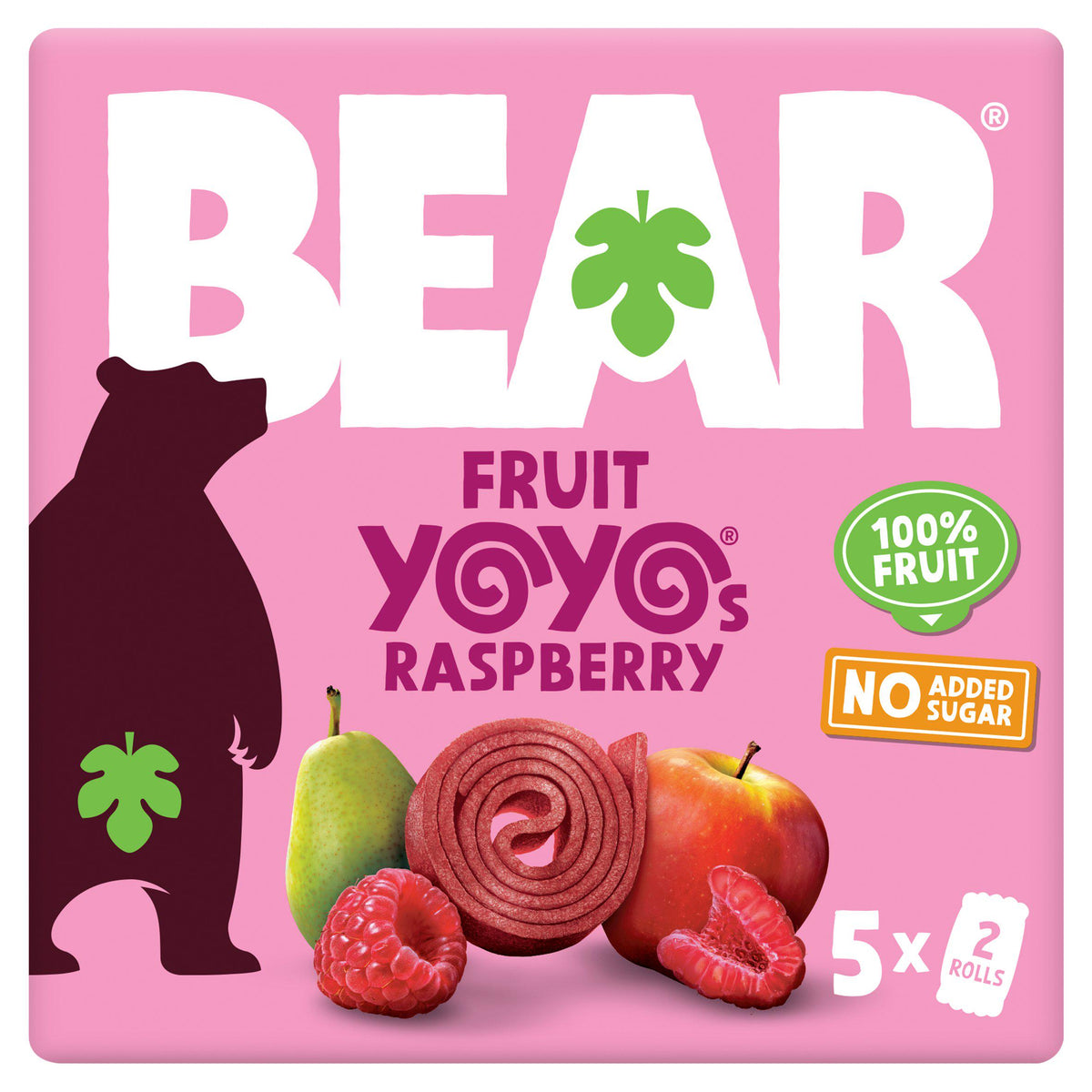 BEAR fruit yoyos raspberry multipack 5x20g, UK version