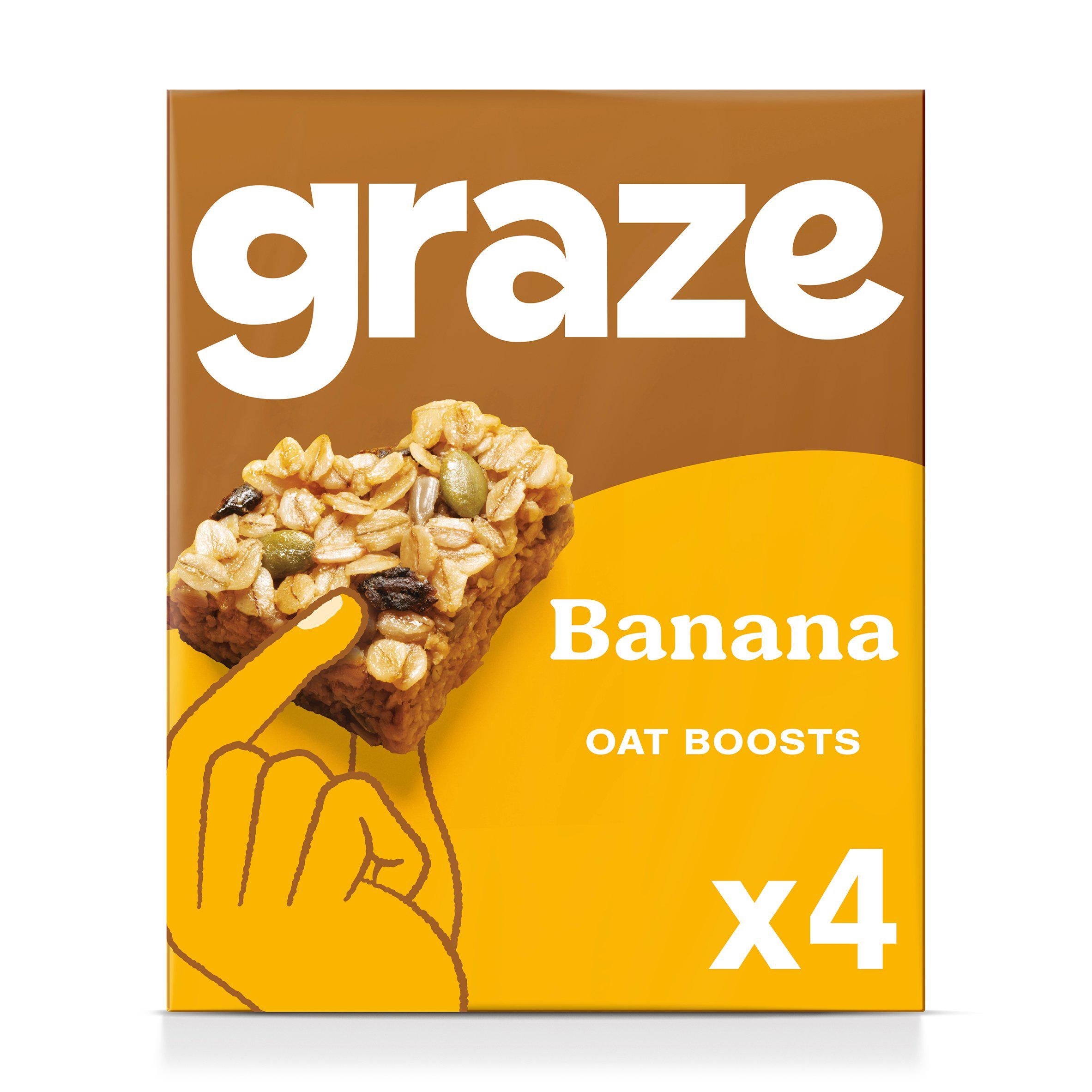 Graze Banana Protein Bites with Whole Oats 4x30g GOODS Sainsburys   