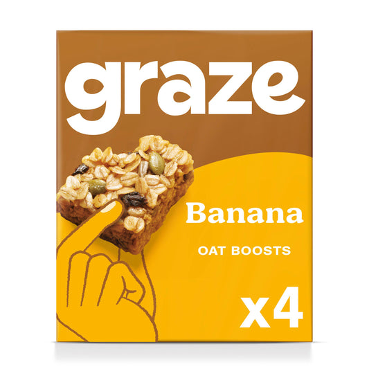 Graze Banana Protein Bites with Whole Oats 4x30g GOODS Sainsburys   