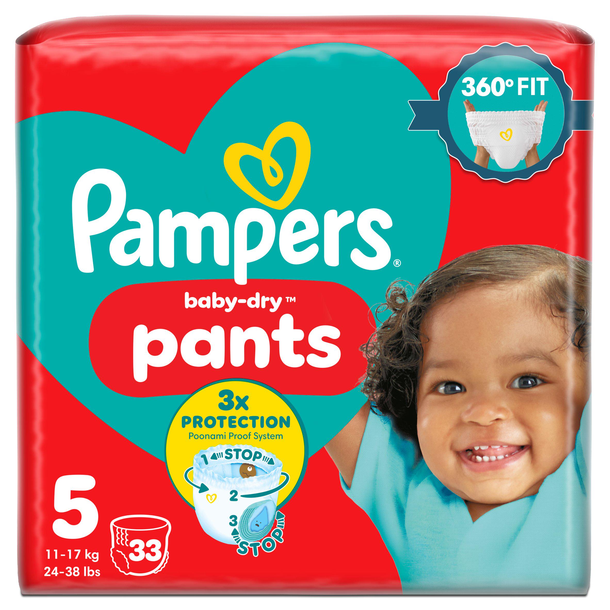 Pampers Baby-Dry nappy pants Size 5 (British brand)