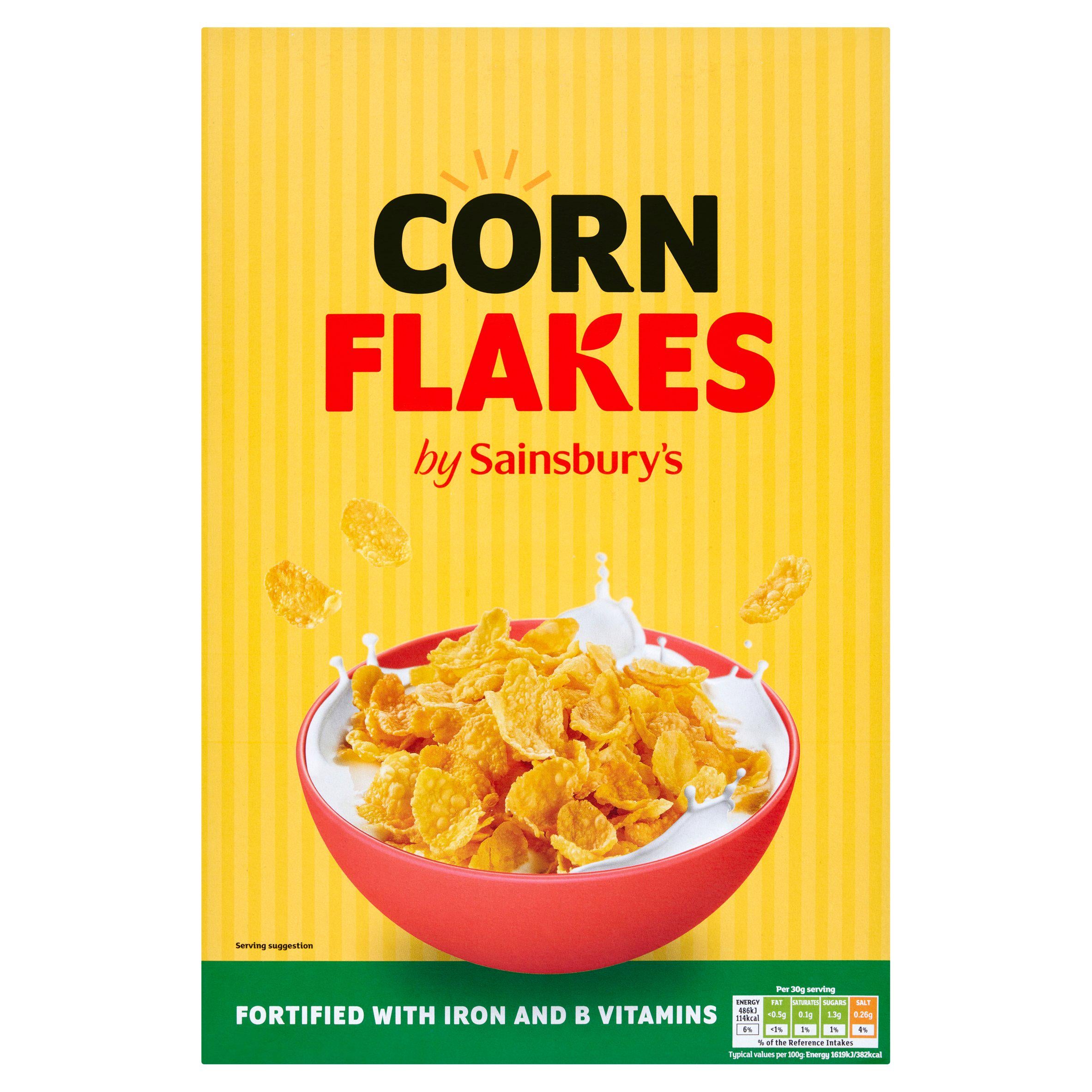 Sainsbury's Cornflakes cereal 500g - British product