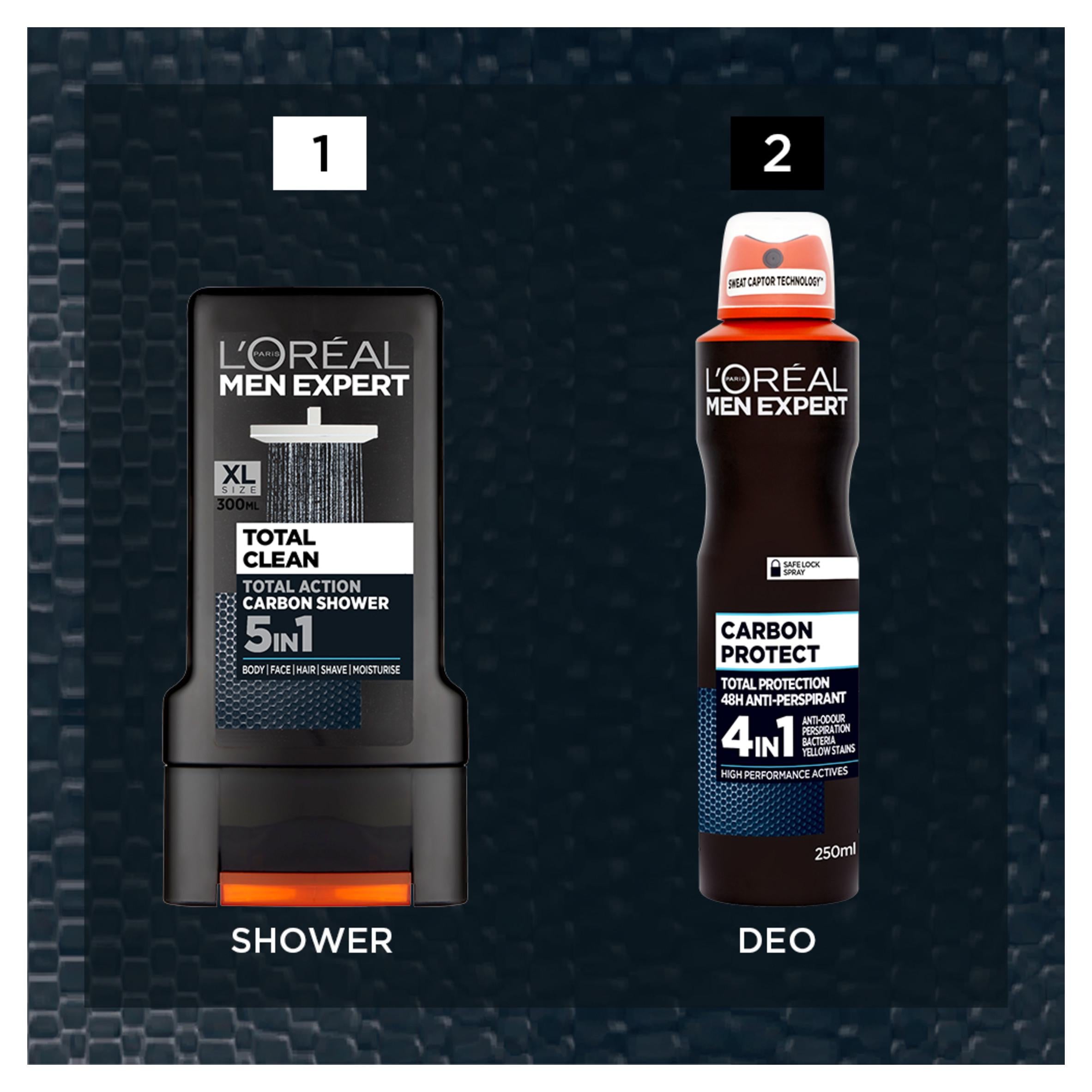 L'Oréal Men Expert Total Clean shower gel 400ml (British brand)