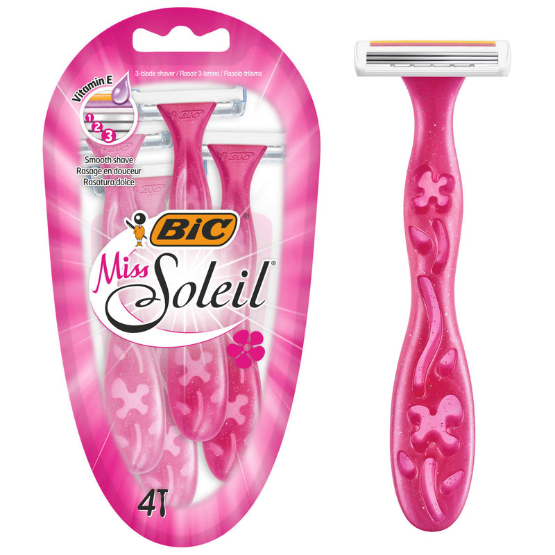 BIC Miss Soleil disposable razors 4 pack, imported from the UK