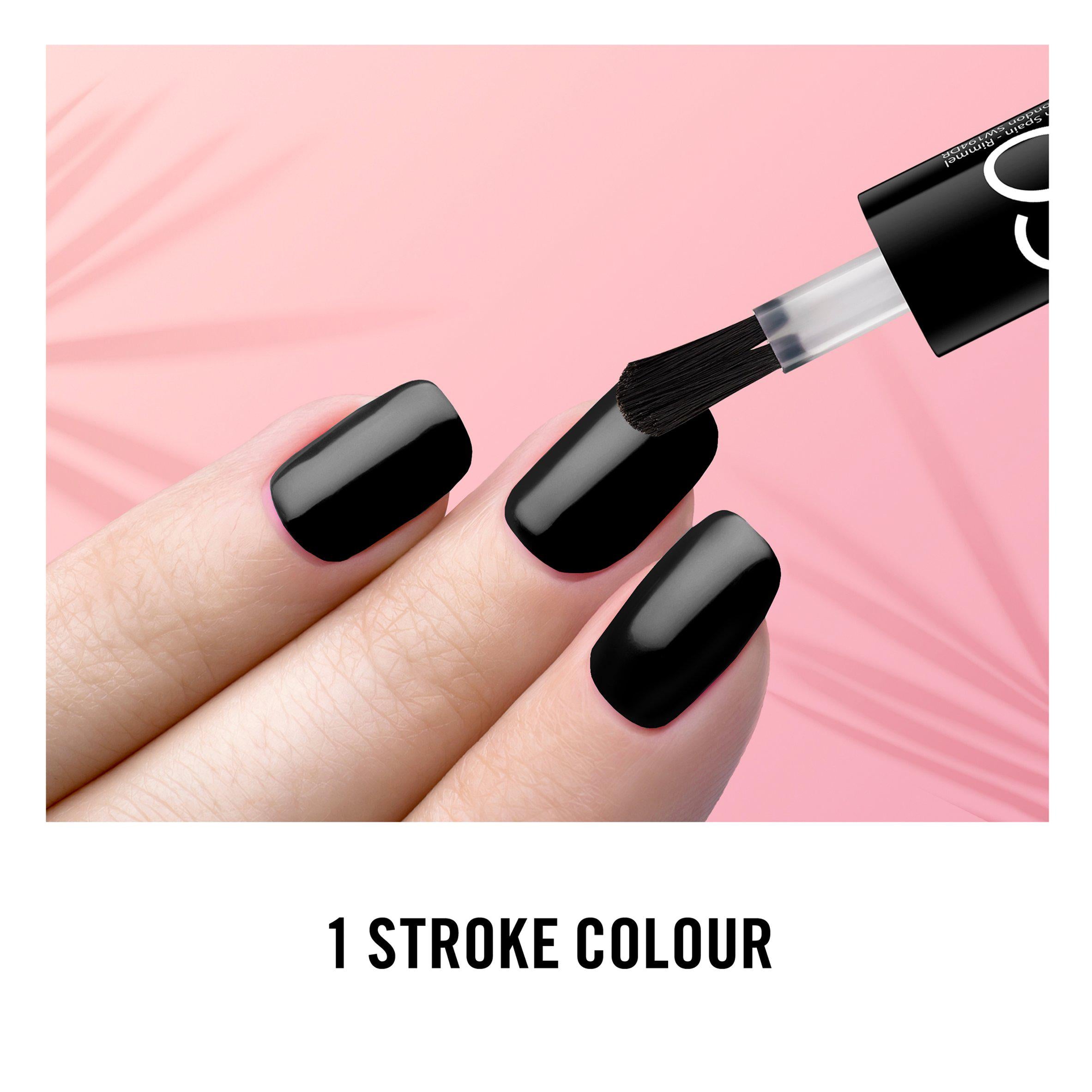 Rimmel 60 Seconds Rita's Black nail polish 8ml, UK version