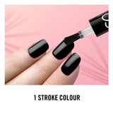 Rimmel 60 Seconds Rita's Black nail polish 8ml, UK version