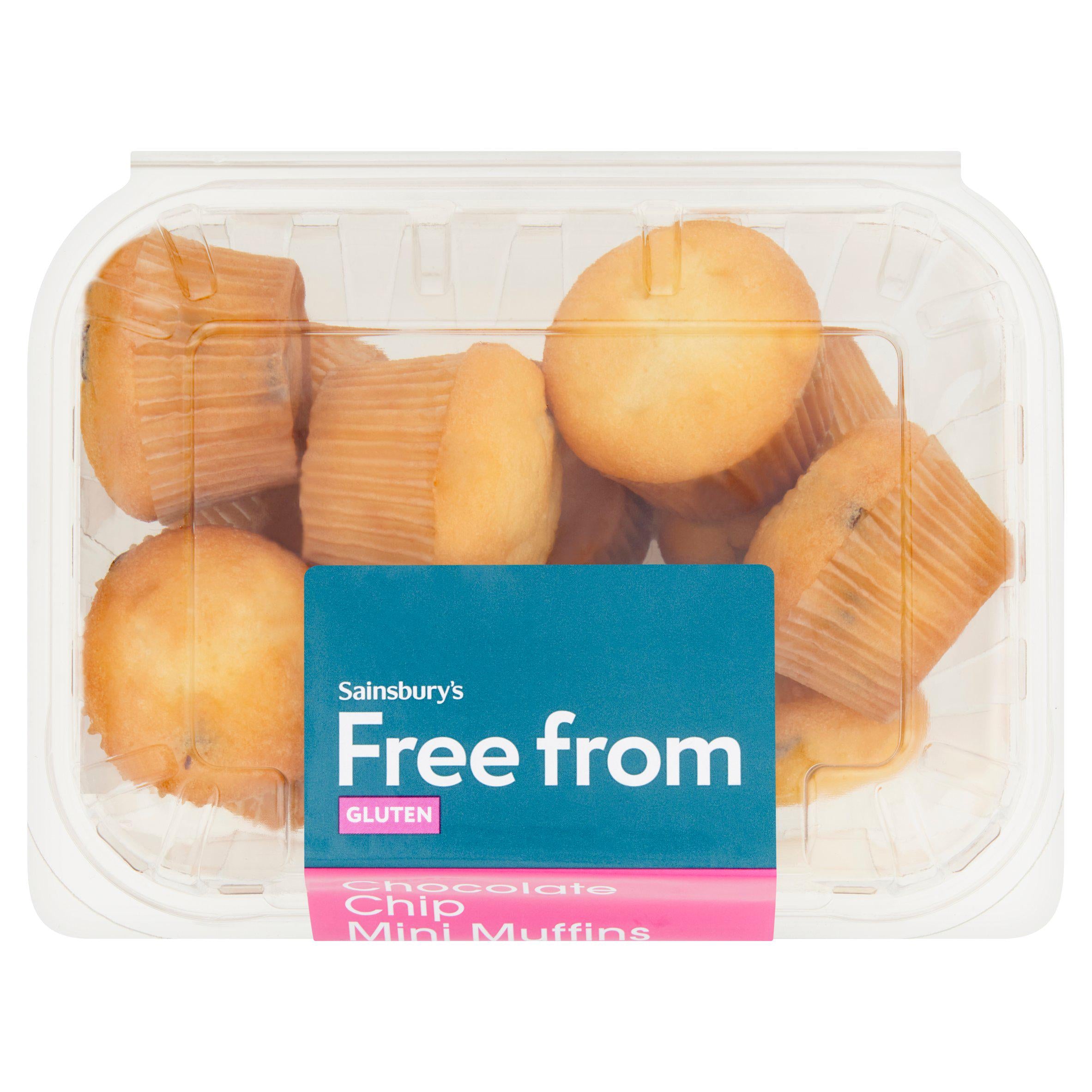 Sainsbury's mini muffins chocolate chip 210g - British product