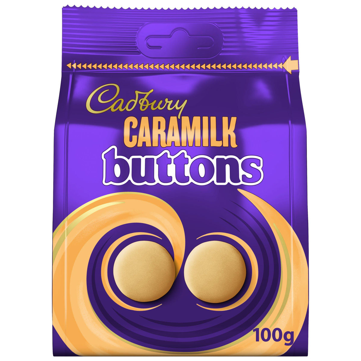 Cadbury Caramilk golden caramel chocolate buttons 105g - British product