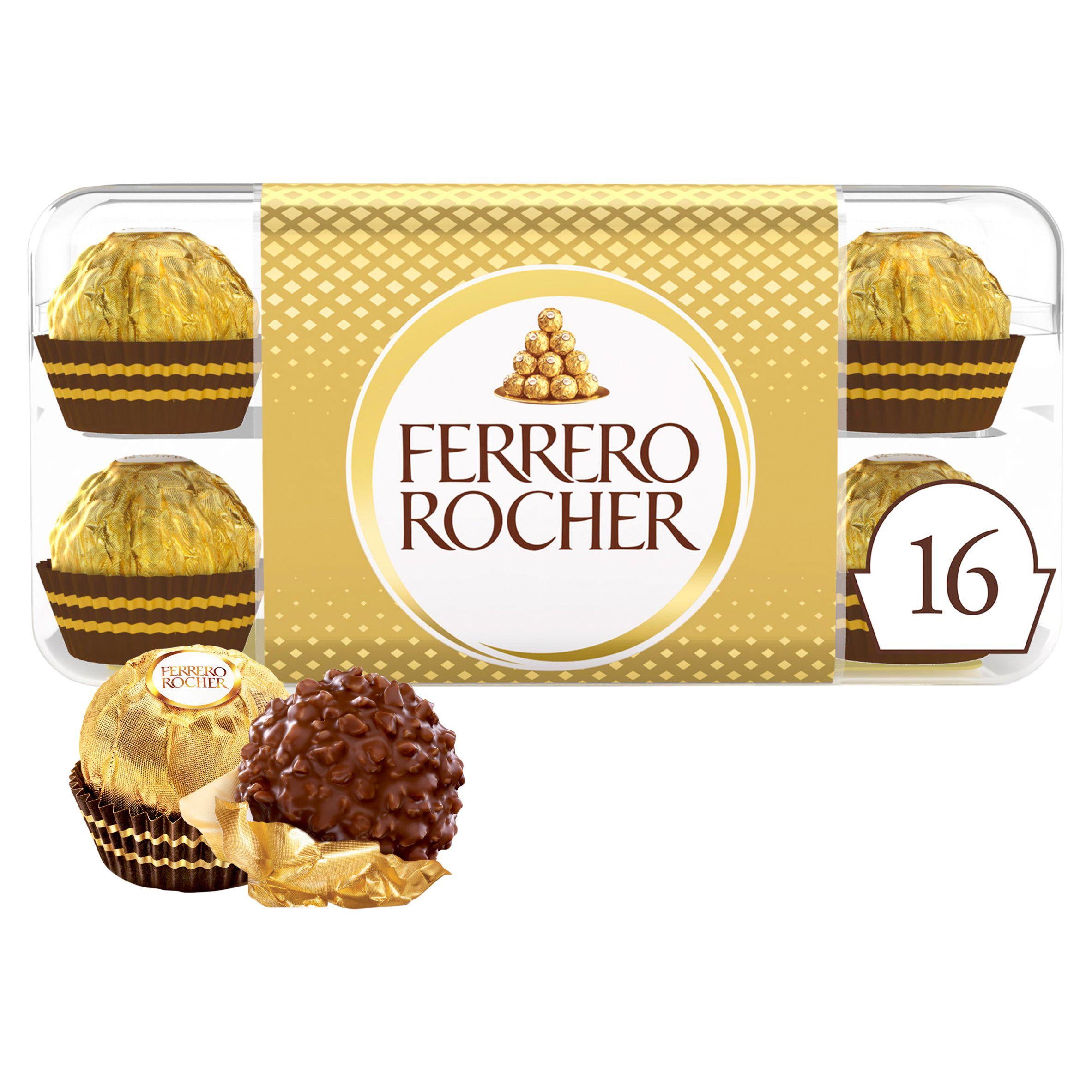 Ferrero Rocher milk chocolate pralines gift box 200g, imported from the UK