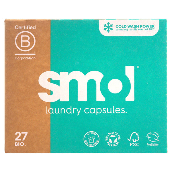 Smol Bio Laundry Capsules Plastic Free 27 washes