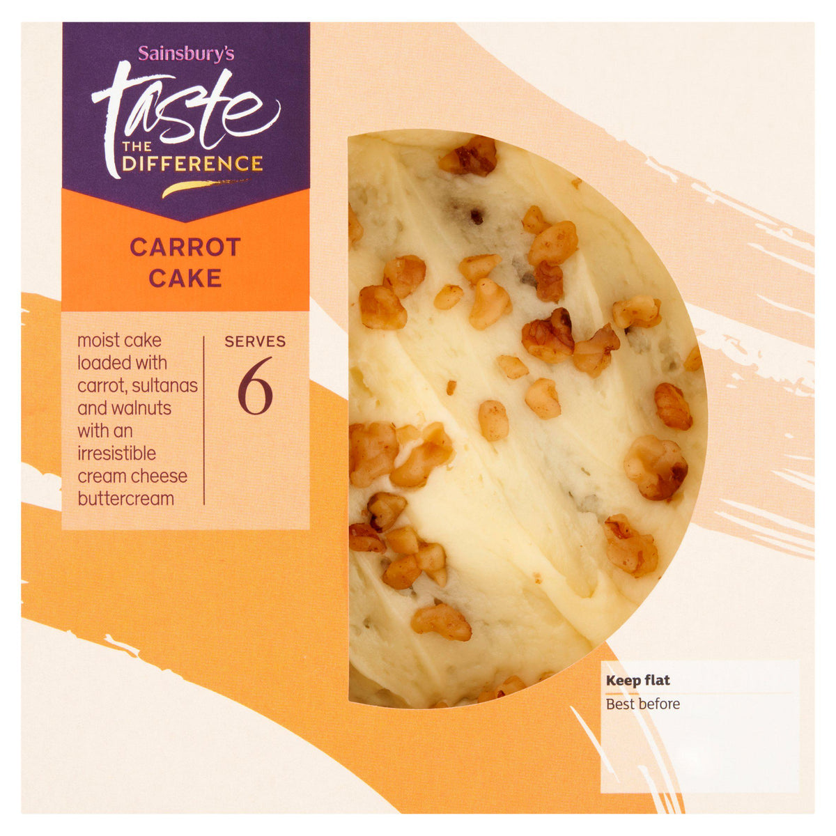 Sainsbury's Taste the Difference carrot cake 395g, UK version