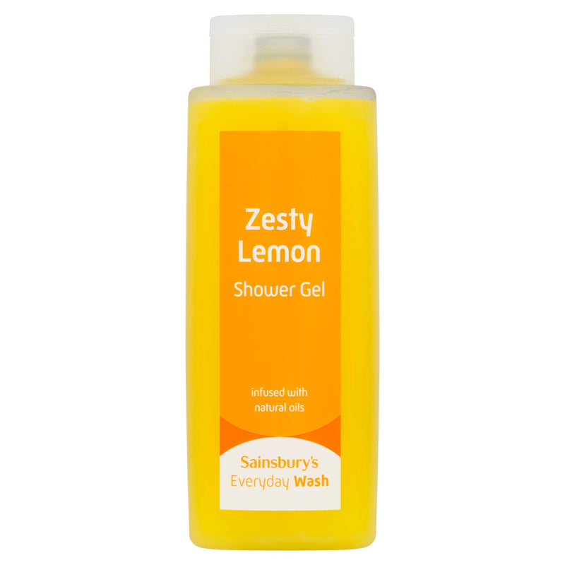 Sainsbury's Everyday Wash shower gel Zesty Lemon 500ml (British brand)