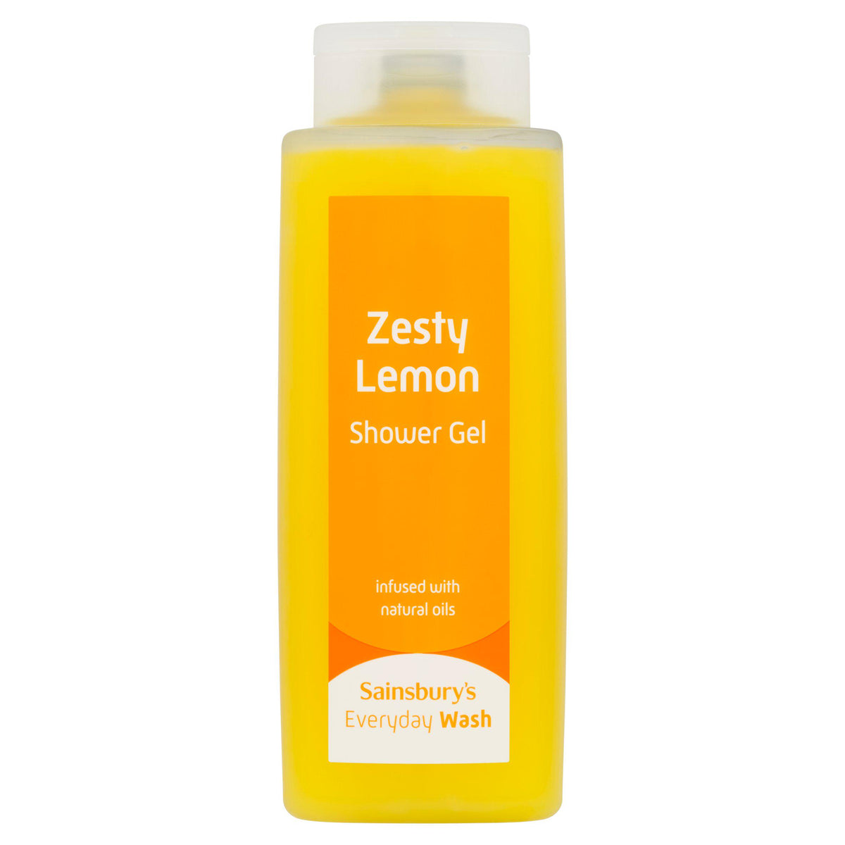 Sainsbury's Everyday Wash shower gel Zesty Lemon 500ml (British brand)
