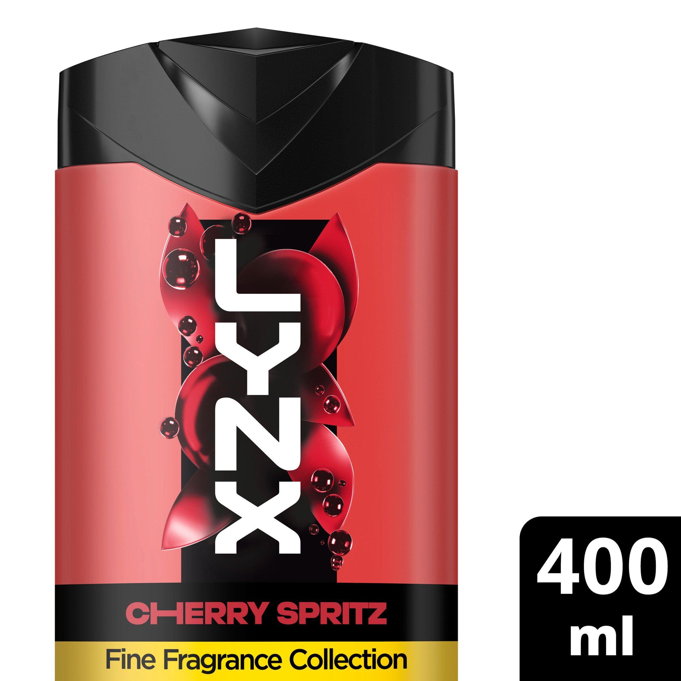 Lynx Cherry Spritz shower gel 400ml, imported from the UK
