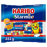 Haribo gummy sweets Starmix mini bag multipack 22x16g, imported from the UK
