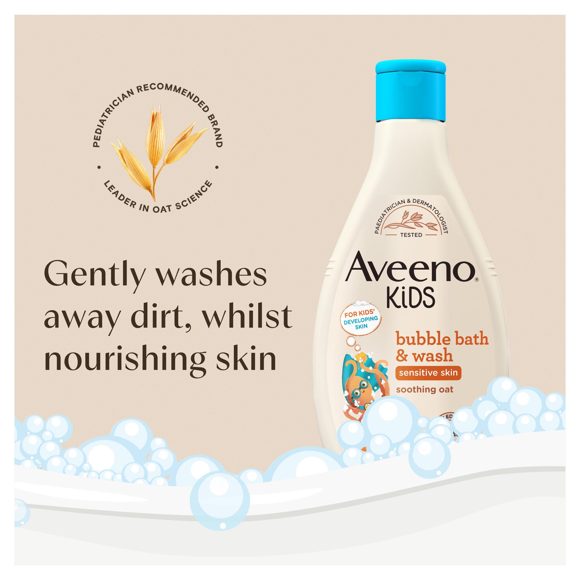 Aveeno Kids Bubble Bath Oat Extract 250ml (British brand)