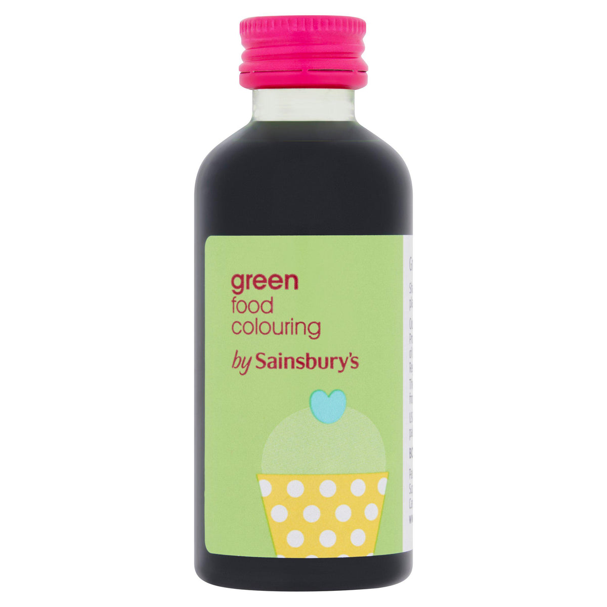 Sainsbury's green food colouring 60ml, imported from the UK