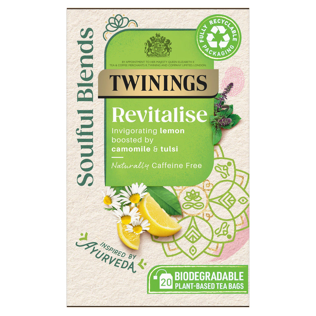 Twinings Soulful Blends Revitalise 20 Plant-Based Tea Bags 34g