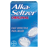 Alka-Seltzer original pain relief tablets 20 pack, imported from the UK