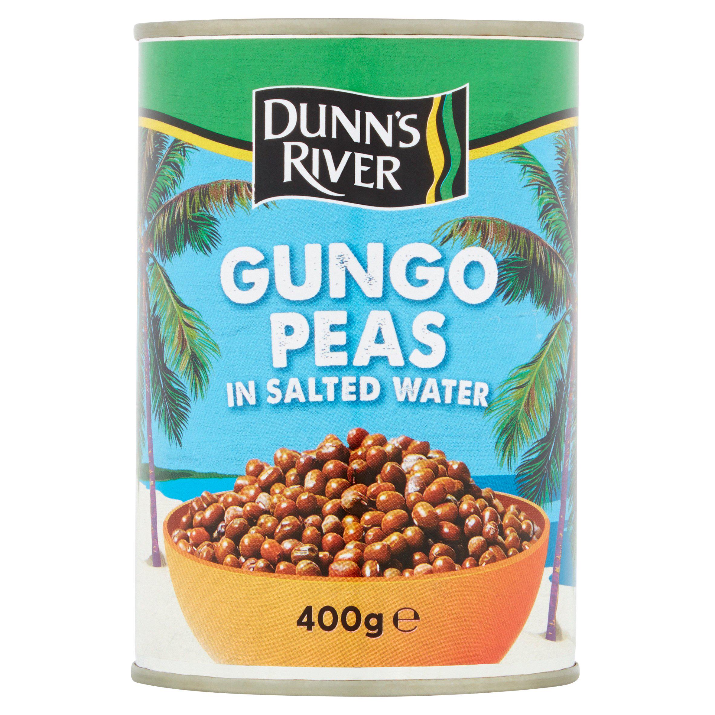 Dunn's River processed gungo peas in water 400g (British brand)