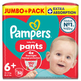 Pampers Baby Dry Pants Size 6+ 52, imported from the UK