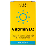 Vitl Vitamin D3 capsules 60 (British brand)