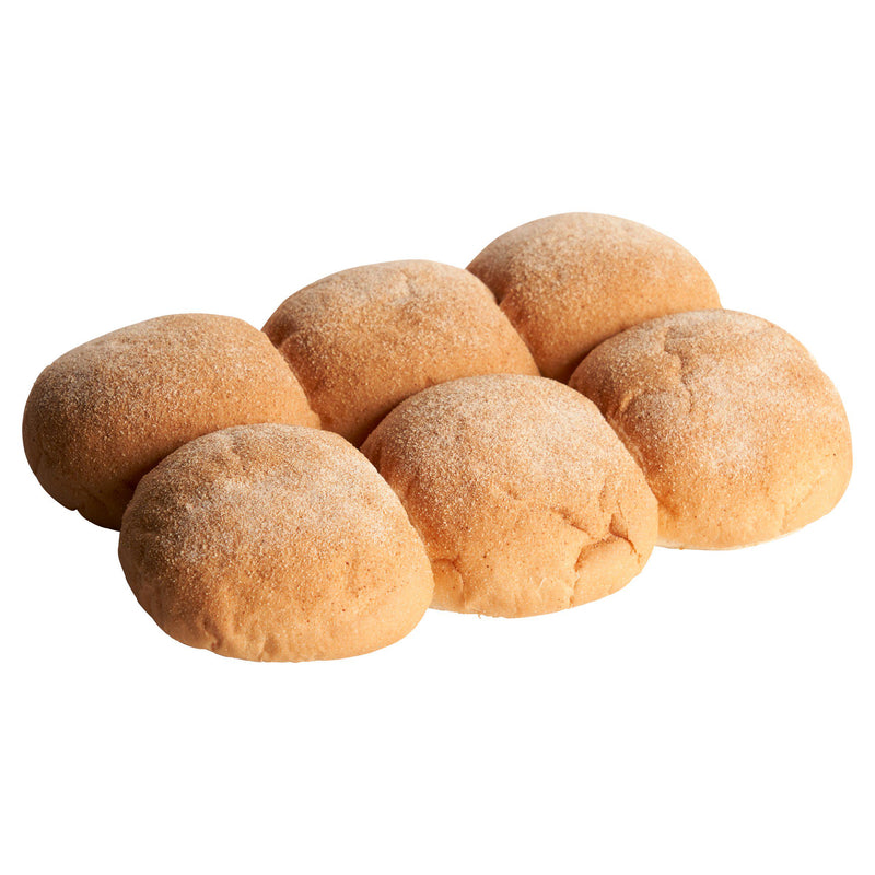 Sainsbury's morning rolls with semolina topping, pack of 6, imported from the UK