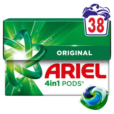 Sainsburys Ariel 4 in 1 Laundry Detergent Pods 38 Washes- Buy online at McGrocer