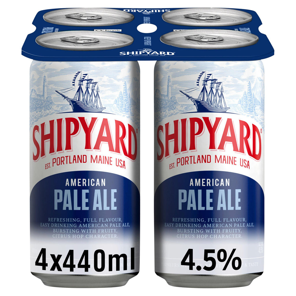 Shipyard American Pale Ale Beer 4x440ml