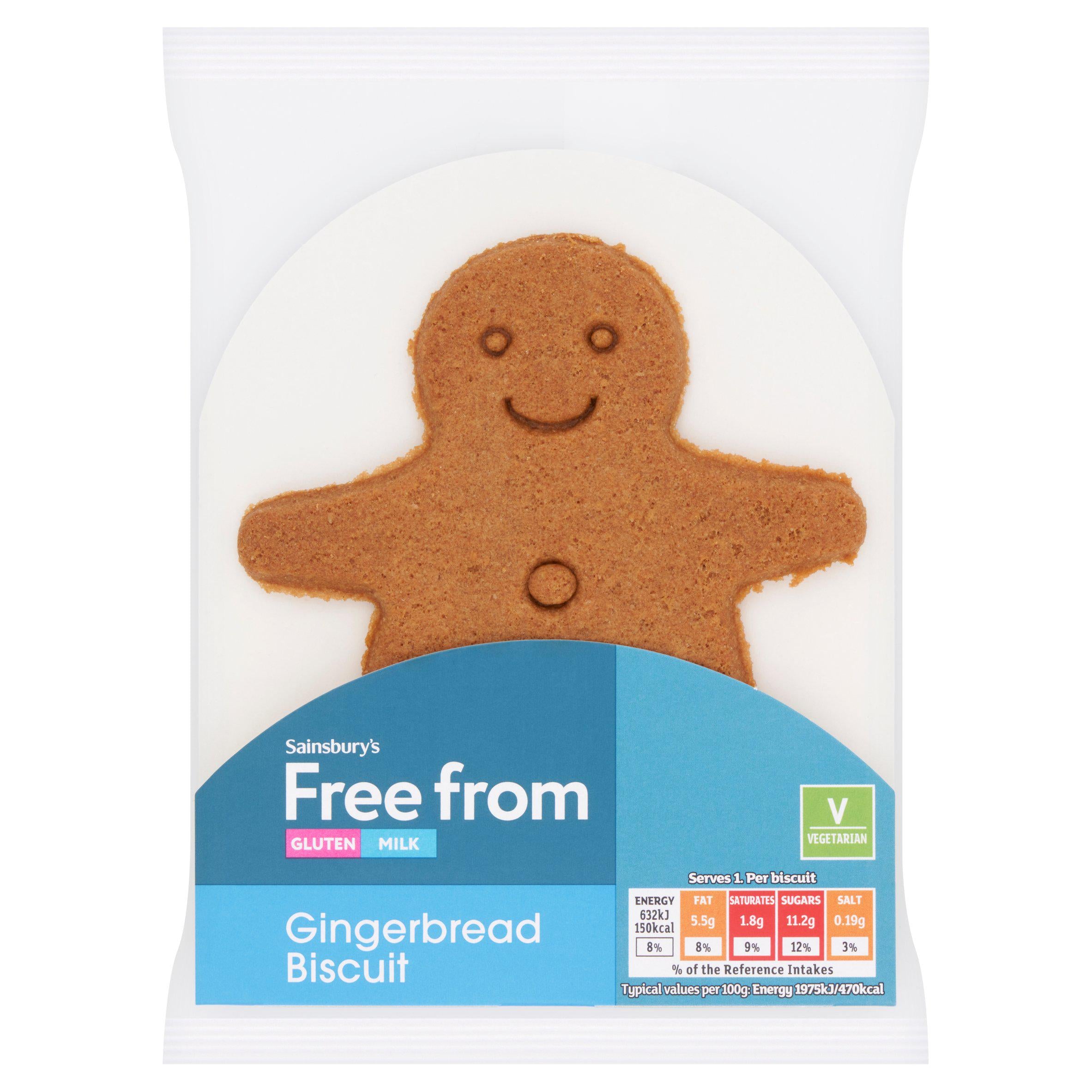 Sainsbury's Free From Gingerbread Biscuit 32g GOODS Sainsburys   