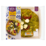 Sainsbury's Taste the Difference mozzarella basil pesto focaccia 210g, UK version