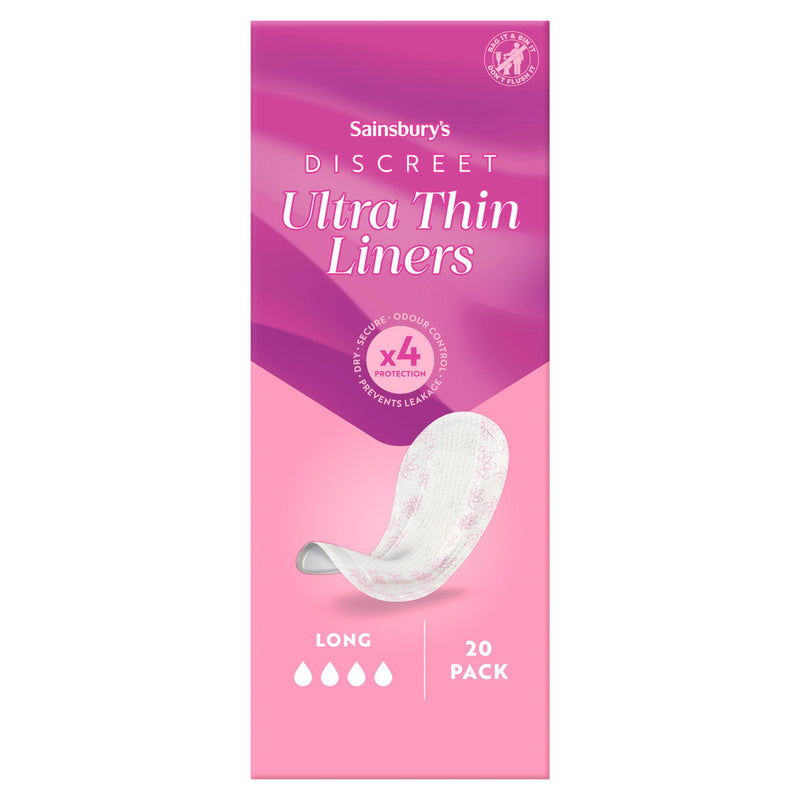 Sainsbury's ultra thin long liners 20 pack, imported from the UK