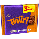 Cadbury Twirl orange chocolate bar multipack 3x43g (British brand)