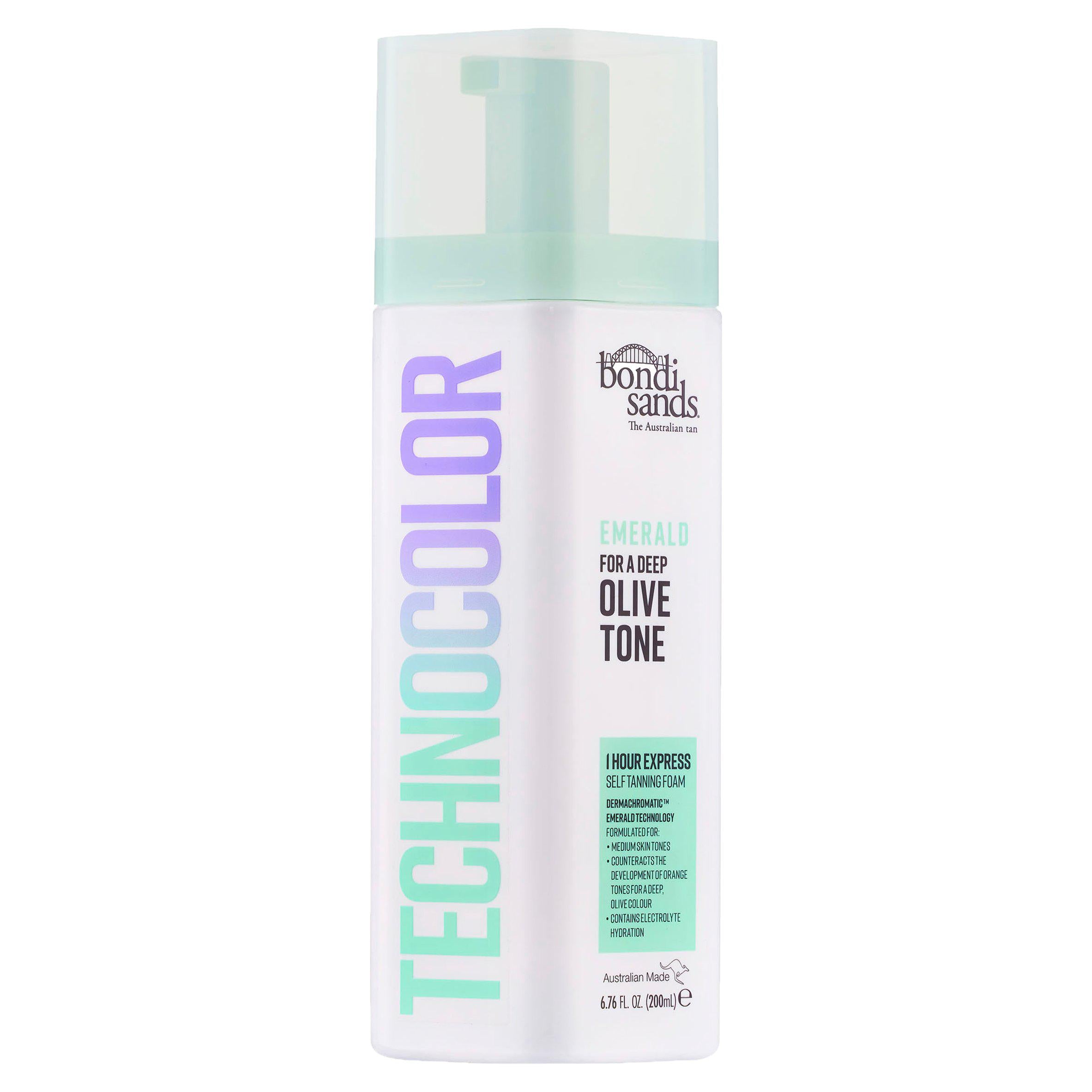 Bondi Sands Technocolor Emerald Self Tanning Foam 200ml - British product