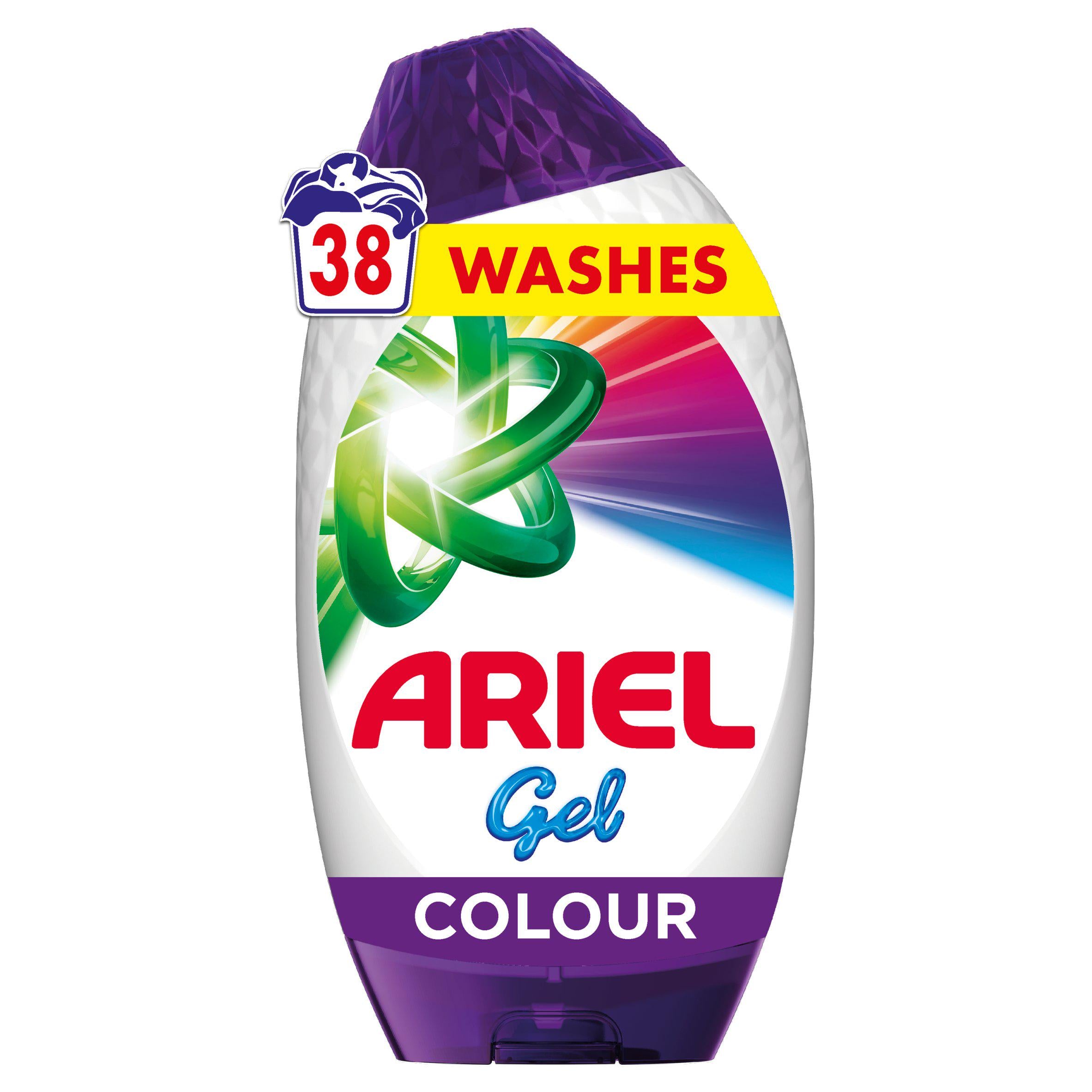Ariel laundry detergent colour washing liquid 38 washes, UK version