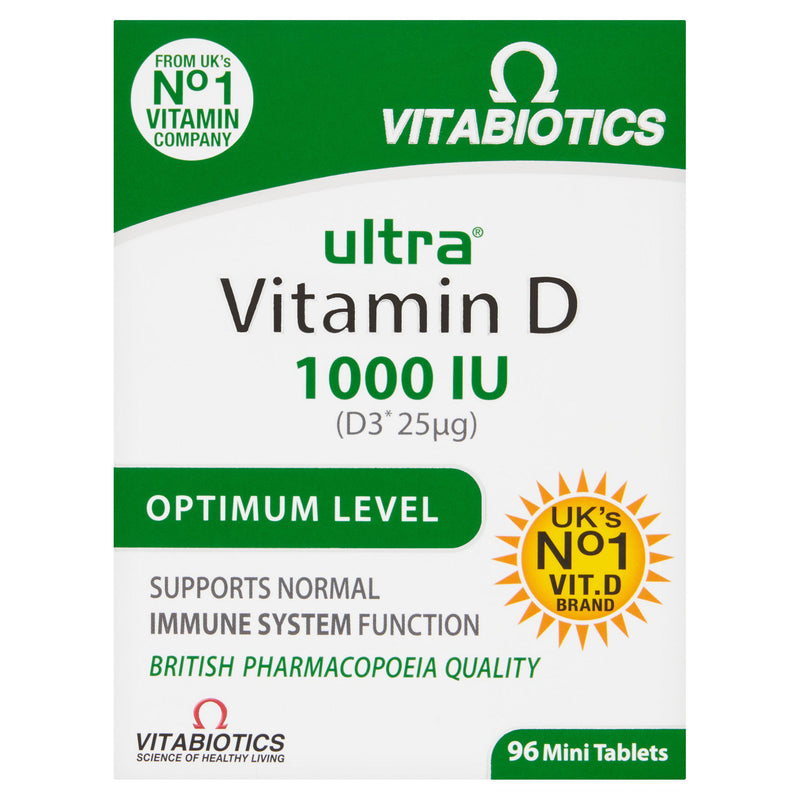 Vitabiotics Ultra Vitamin D tablets 96 (British brand)