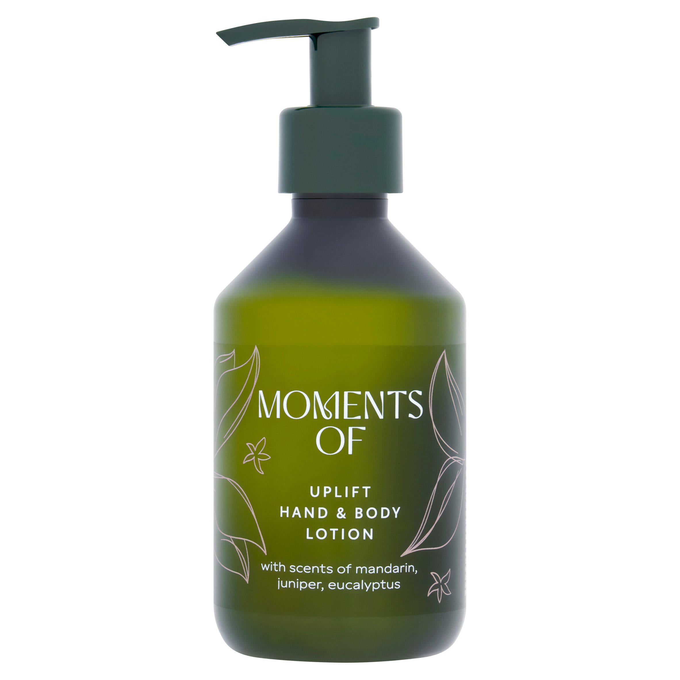 Moments Of Uplift hand and body lotion 255ml, imported from the UK