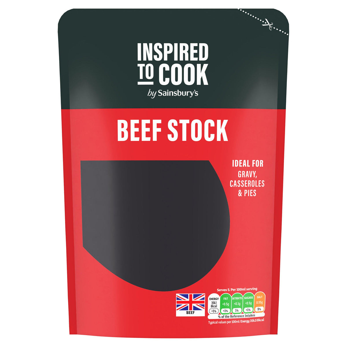 Sainsbury's Beef Stock, inspireret til at tilberede 500 ml