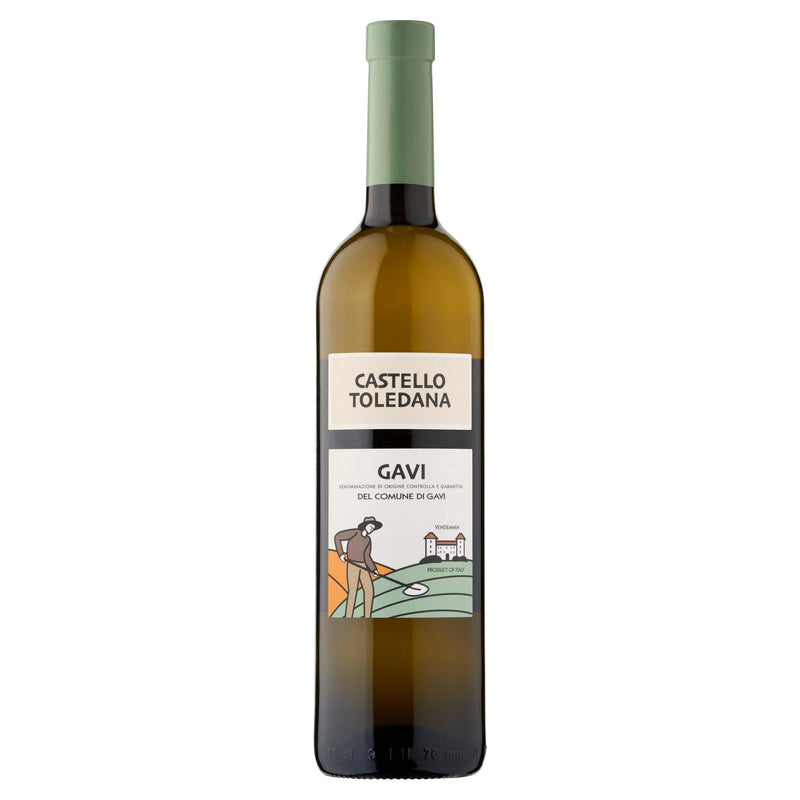 Castello Toledana white wine Gavi 75cl, UK version
