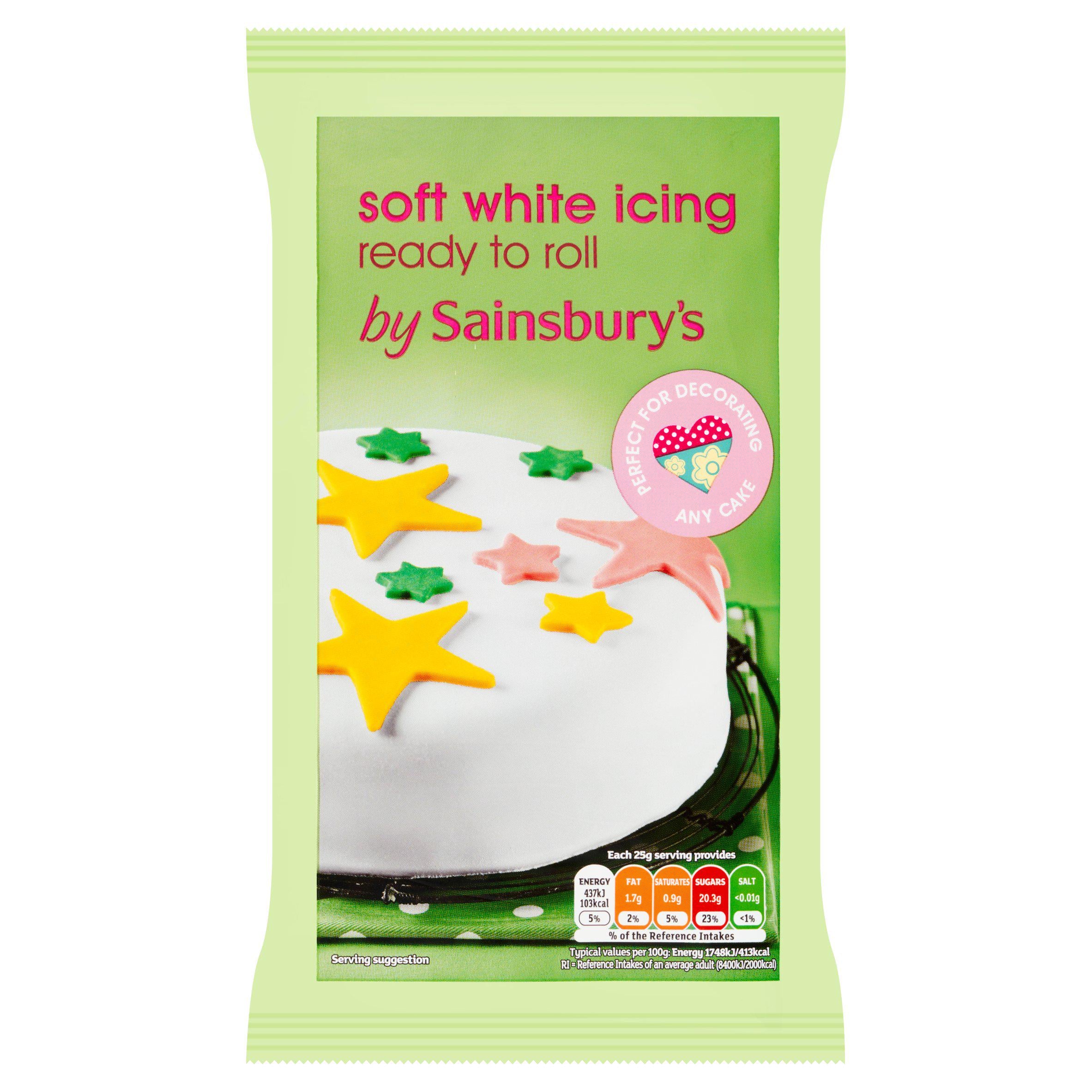 Sainsbury's Ready to Roll White Icing 1kg (British brand)