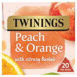 Twinings Peach & Orange Fruit Tea 20 tea bags, UK version