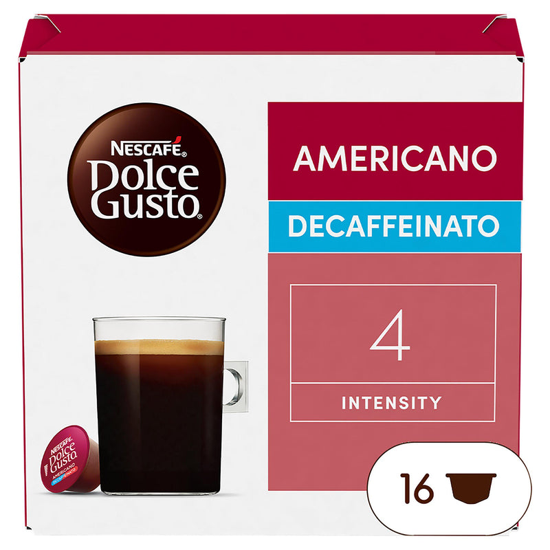 Nescafé Dolce Gusto Americano Decaf coffee pods 16 pack (British brand)