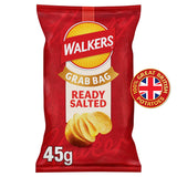Walkers ready salted potato crisps 45g (British brand)