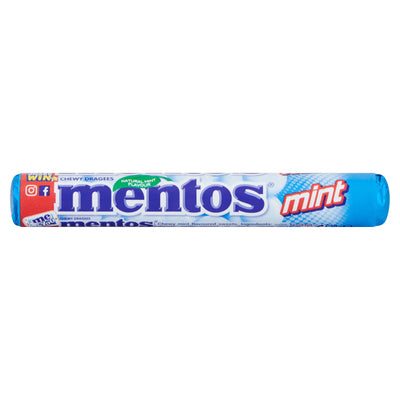 Sainsburys Mentos Mint Chewy Dragees Sweets 38g- Buy online at McGrocer