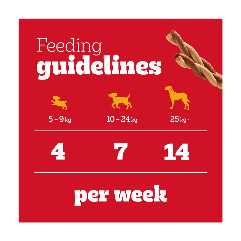Pedigree dog treats chicken sticks 123g - British product