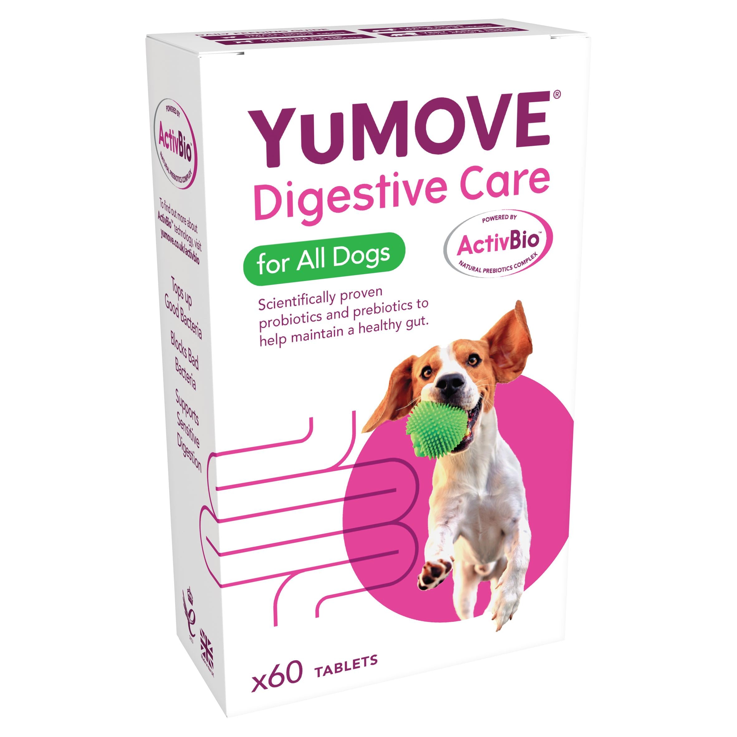 YuMove Digestive Care dog supplement tablets x60 (British brand)