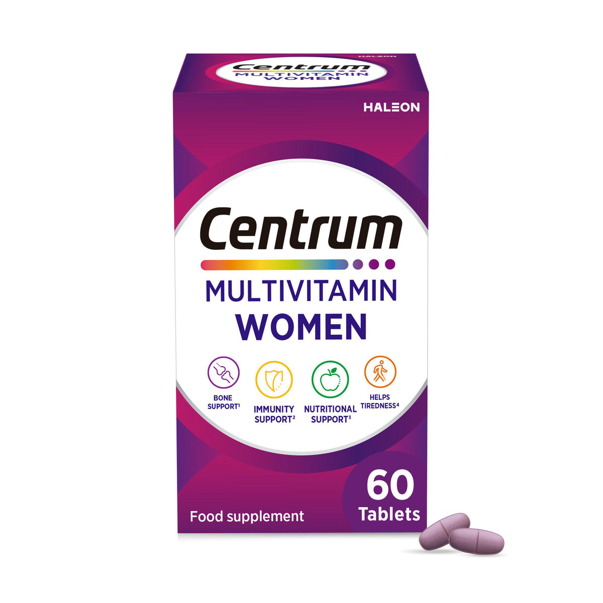 Centrum Women multivitamin tablets 60 tablets, imported from the UK