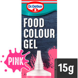 Dr. Oetker extra strong pink food colouring gel 15g, imported from the UK