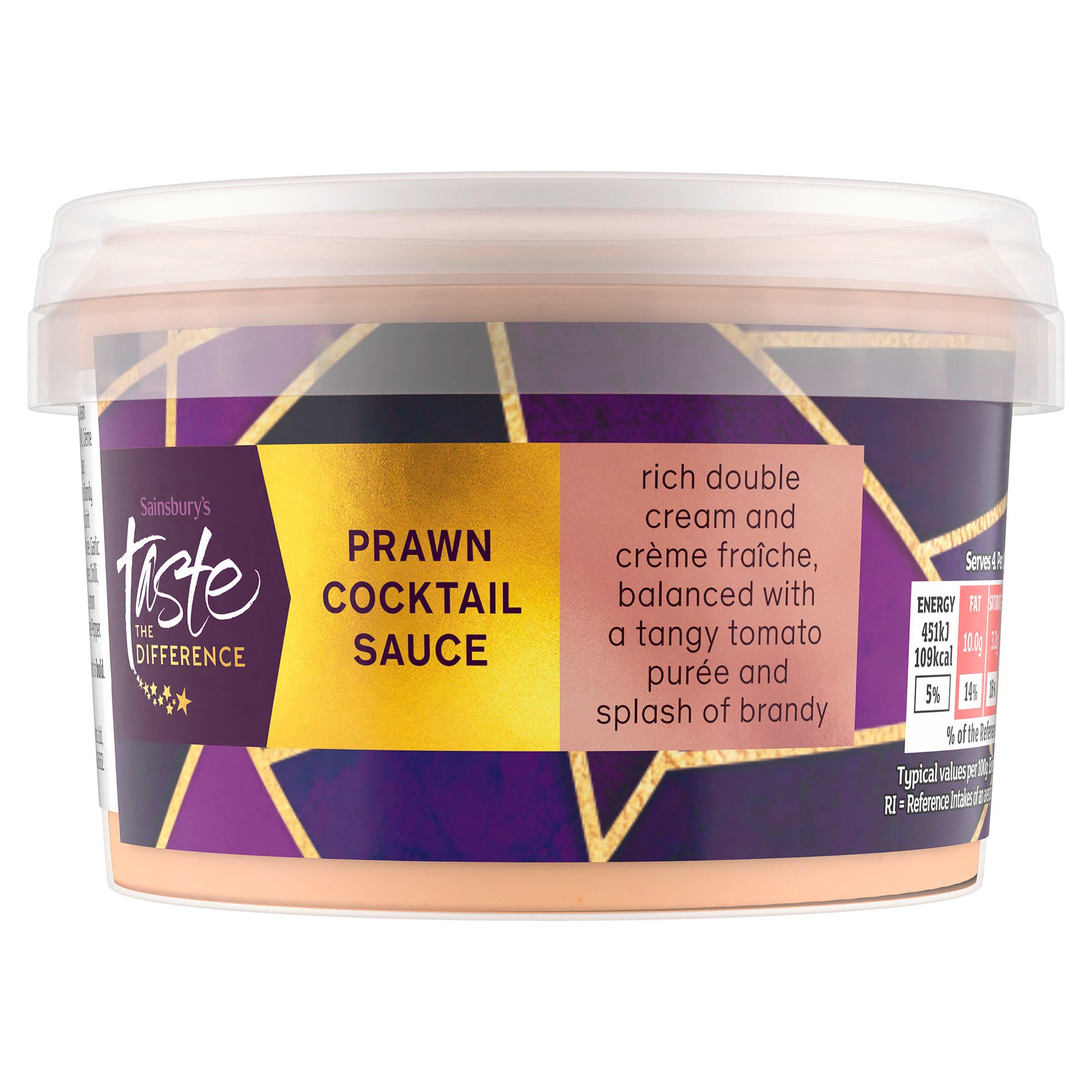Sainsbury's Taste the Difference prawn cocktail sauce 200g, UK version