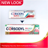 Corsodyl whitening toothpaste 75ml for sensitive teeth, imported from the UK