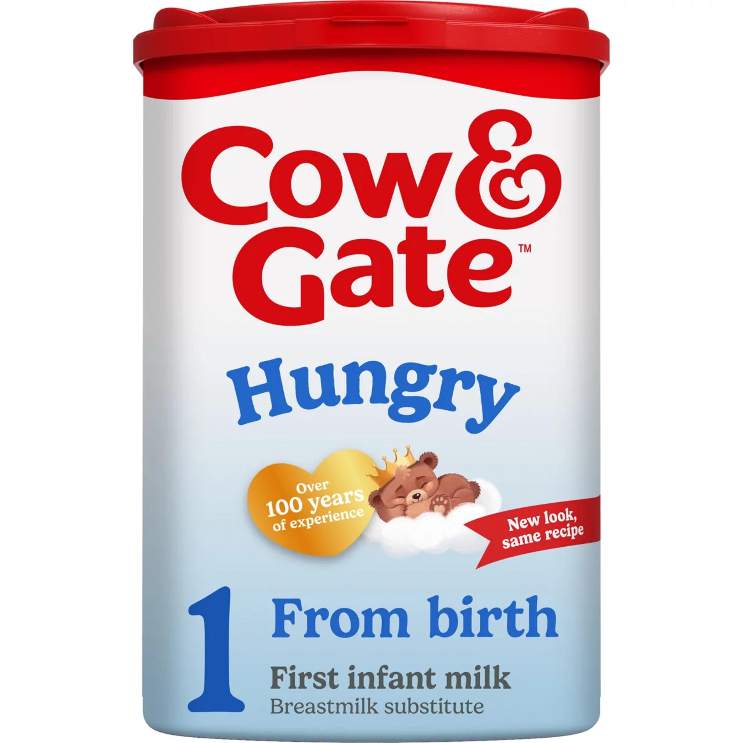 Cow & Gate Hungry infant formula powder 800g, imported from the UK